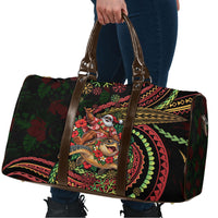 Hawaii Christmas Travel Bag Aloha Santa Riding Honu DT05 - Polynesian Pride