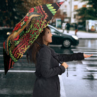 Hawaii Christmas Umbrella Aloha Santa Riding Honu DT05 - Polynesian Pride
