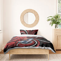 Tonga Christmas Bedding Set Santa Riding Humpback Whale DT05 - Polynesian Pride
