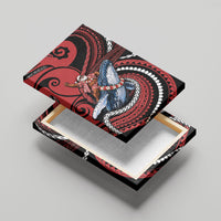Tonga Christmas Canvas Wall Art Santa Riding Humpback Whale DT05 - Polynesian Pride