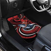 Tonga Christmas Car Mats Santa Riding Humpback Whale DT05 - Polynesian Pride