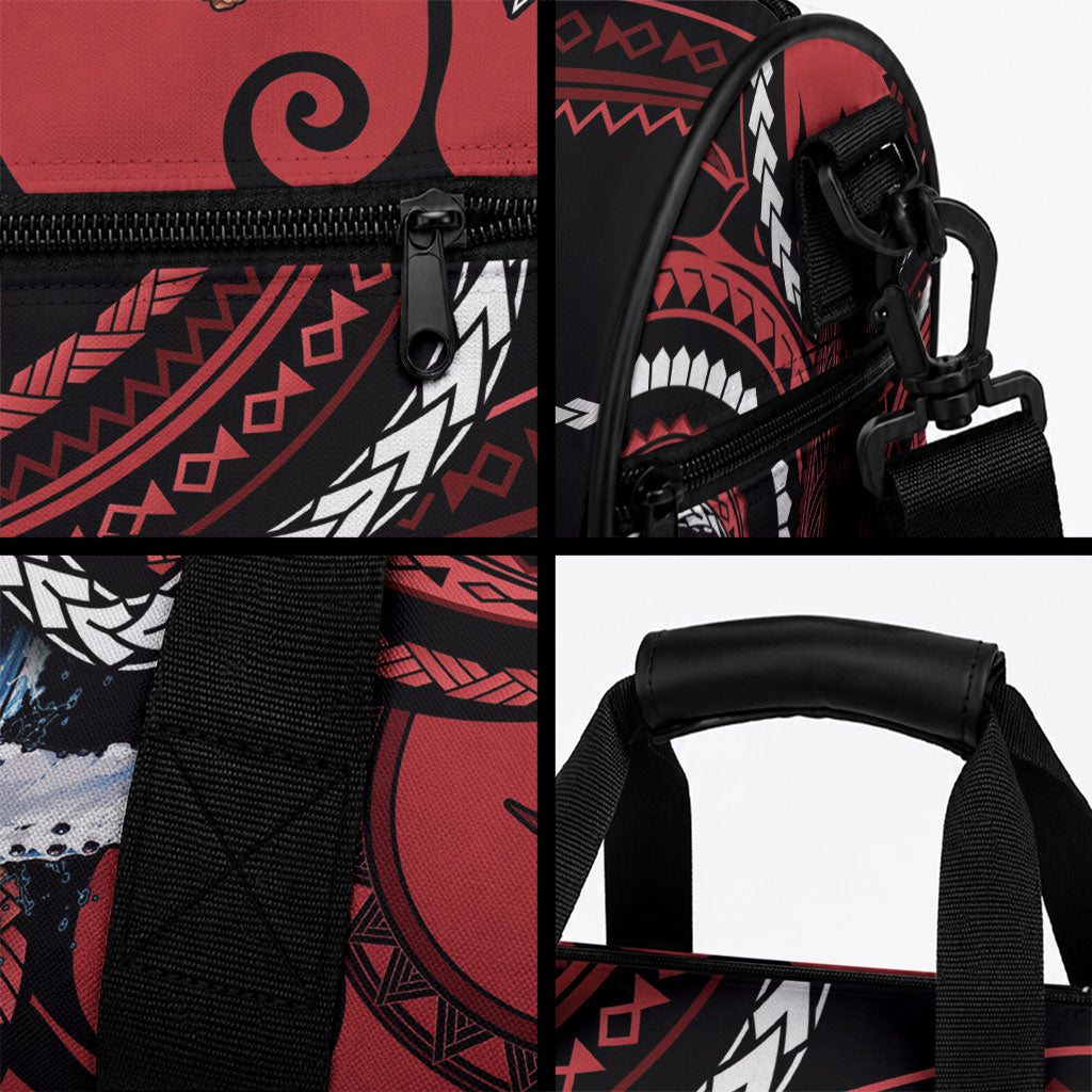 Tonga Christmas Duffle Bag Santa Riding Humpback Whale DT05 - Polynesian Pride