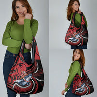 Tonga Christmas Grocery Bag Santa Riding Humpback Whale DT05 - Polynesian Pride