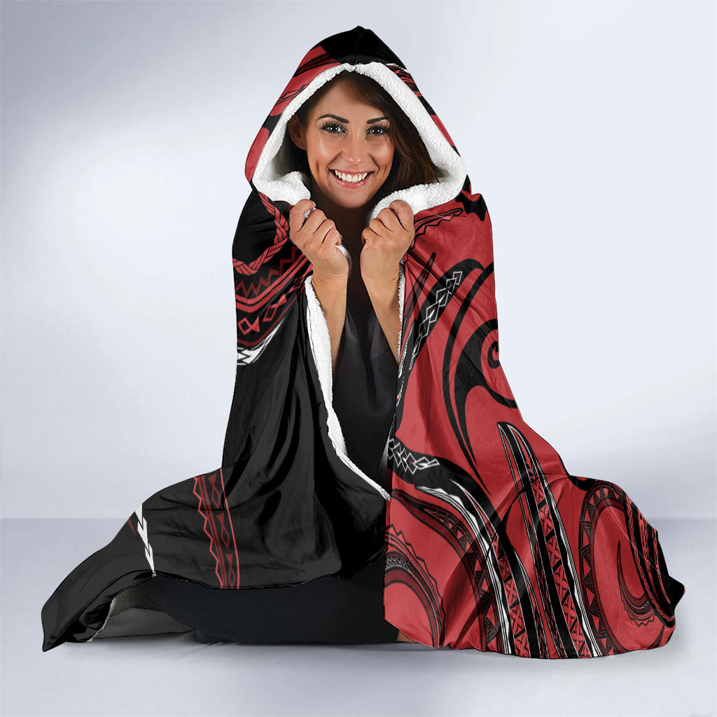 Tonga Christmas Hooded Blanket Santa Riding Humpback Whale DT05 - Polynesian Pride