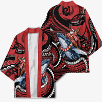 Tonga Christmas Kimono Santa Riding Humpback Whale DT05 - Polynesian Pride