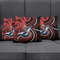 Tonga Christmas Pillow Cover Santa Riding Humpback Whale DT05 - Polynesian Pride