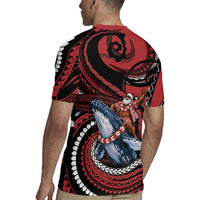 Tonga Christmas Rugby Jersey Santa Riding Humpback Whale DT05 - Polynesian Pride