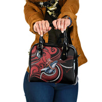 Tonga Christmas Shoulder Handbag Santa Riding Humpback Whale DT05 One Size Red - Polynesian Pride