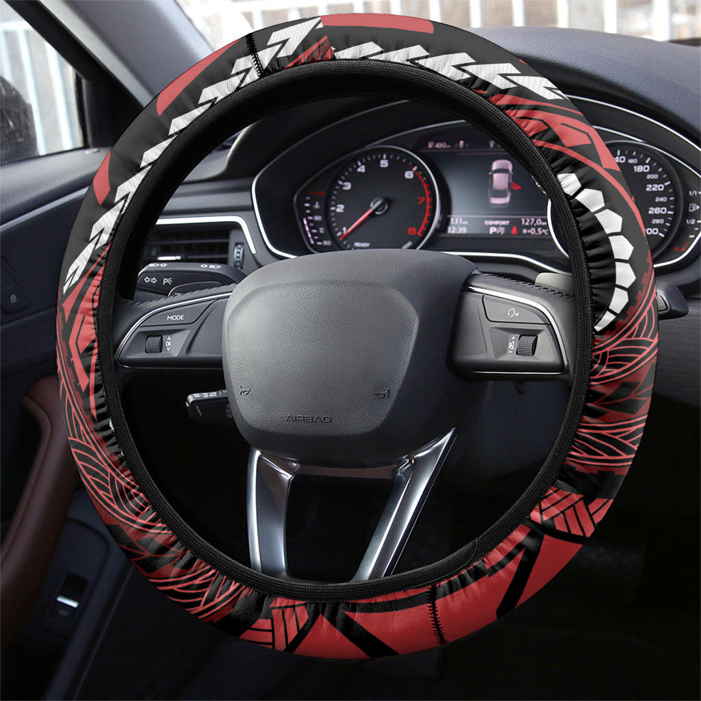 Tonga Christmas Steering Wheel Cover Santa Riding Humpback Whale DT05 - Polynesian Pride