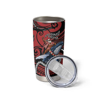 Tonga Christmas Tumbler Cup Santa Riding Humpback Whale DT05 - Polynesian Pride
