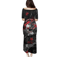 Personalised Hawaiian And Japanese Family Matching Puletasi and Hawaiian Shirt Aloha Koi Fish Palaka Patterns - Polynesian Pride