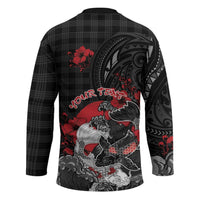 Personalised Hawaiian And Japanese Hockey Jersey Aloha Koi Fish Palaka Patterns - Polynesian Pride