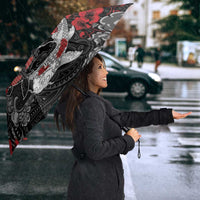 Hawaiian And Japanese Umbrella Aloha Koi Fish Palaka Patterns - Polynesian Pride