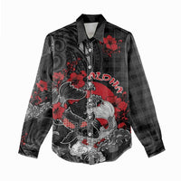 Personalised Hawaiian And Japanese Women Casual Shirt Aloha Koi Fish Palaka Patterns - Polynesian Pride