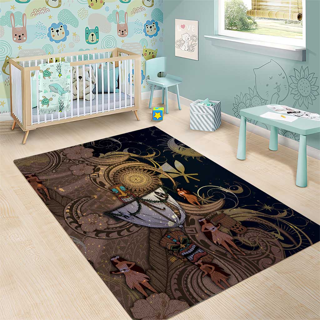 Hawaii Makahiki Area Rug Polynesian Sky And Earth - Polynesian Pride
