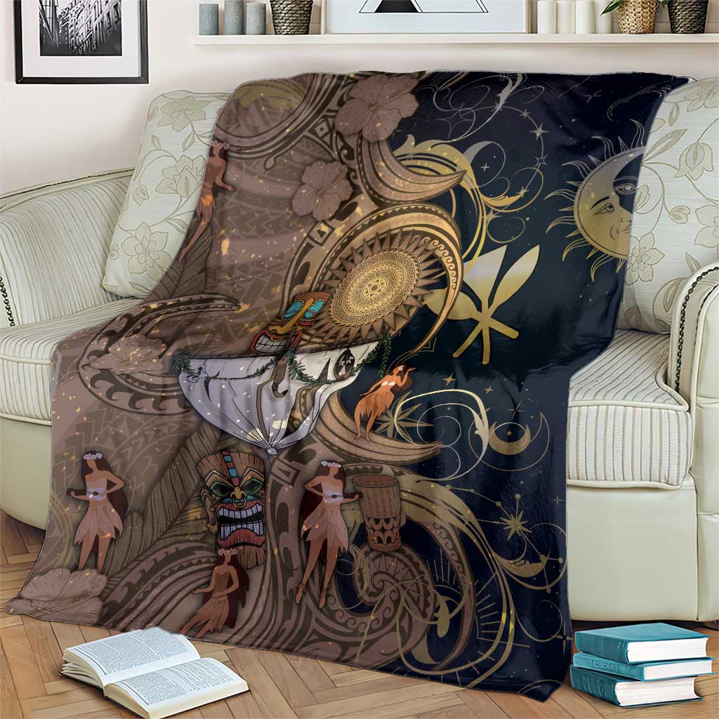 Hawaii Makahiki Blanket Polynesian Sky And Earth - Polynesian Pride