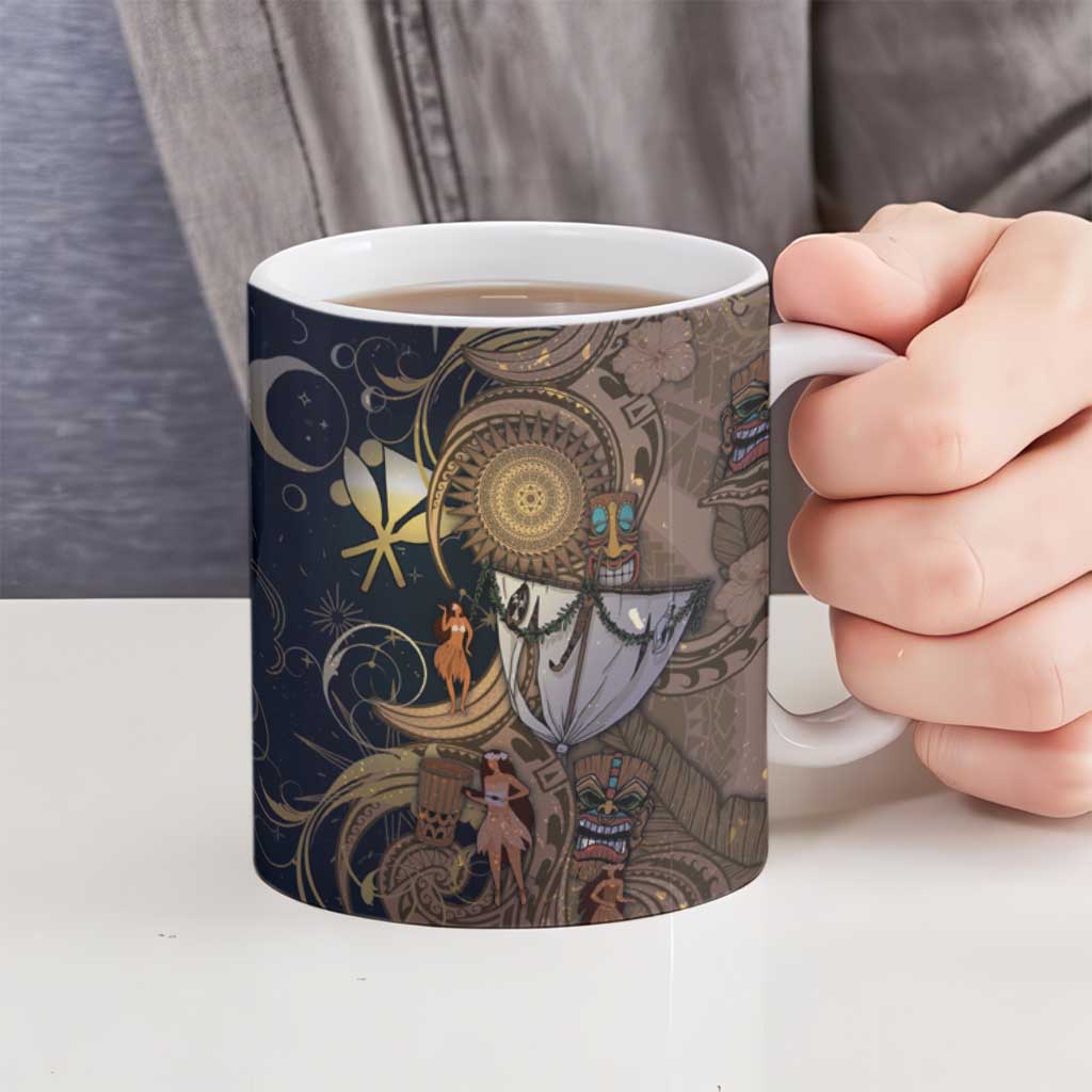 Hawaii Makahiki Ceramic Mug Polynesian Sky And Earth - Polynesian Pride