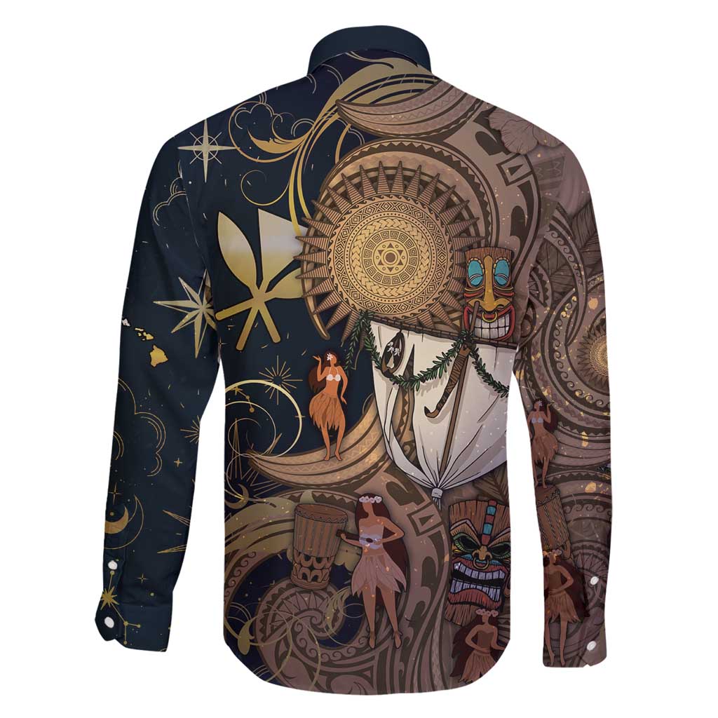 Hawaii Makahiki Family Matching Off Shoulder Short Dress and Hawaiian Shirt Polynesian Sky And Earth DT05 - Polynesian Pride