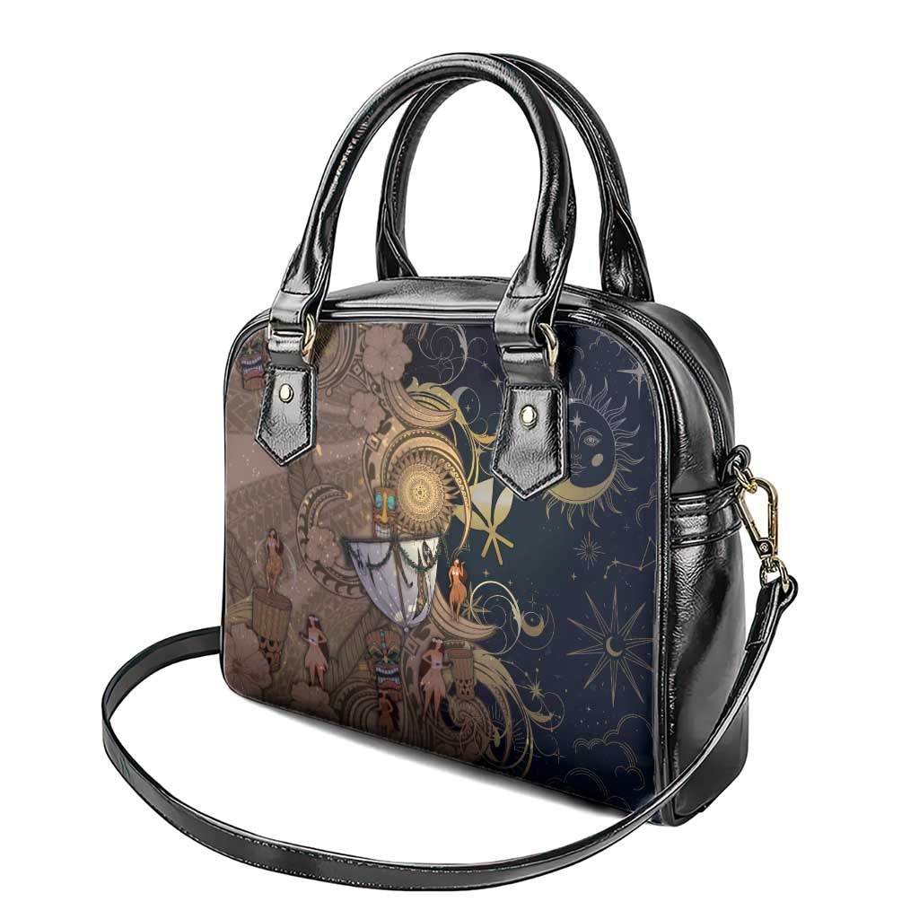 Hawaii Makahiki Shoulder Handbag Polynesian Sky And Earth - Polynesian Pride