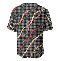 Hawaii Palaka Niihau Shell Lei Baseball Jersey Tropical Island Plaid Patterns