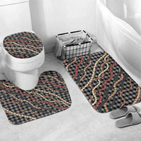 Hawaii Palaka Niihau Shell Lei Bathroom Set Tropical Island Plaid Patterns