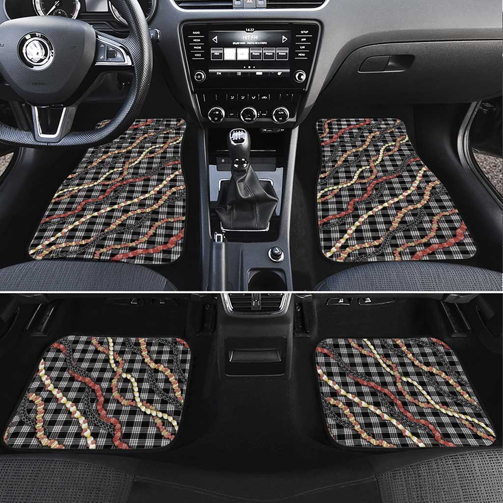 Hawaii Palaka Niihau Shell Lei Car Mats Tropical Island Plaid Patterns