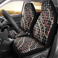Hawaii Palaka Niihau Shell Lei Car Seat Cover Tropical Island Plaid Patterns