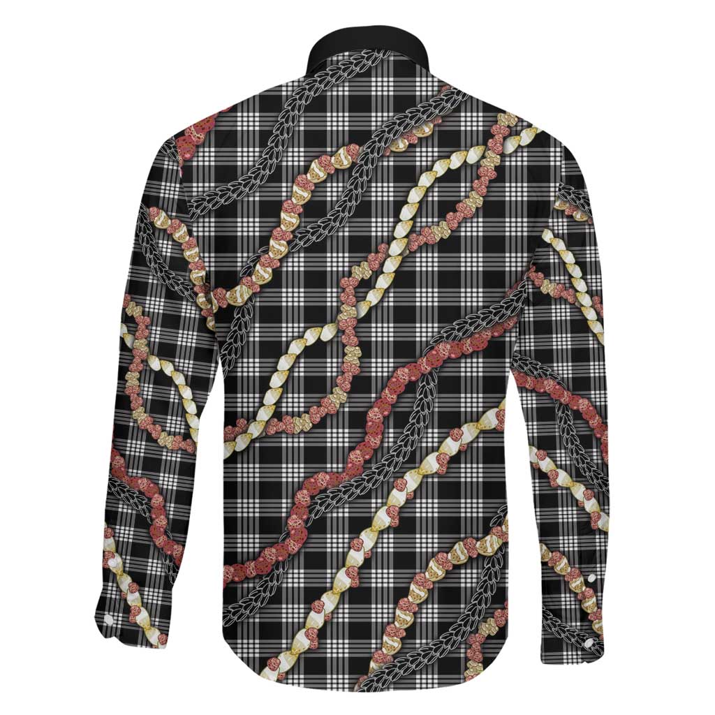Hawaii Palaka Niihau Shell Lei Family Matching Puletasi and Hawaiian Shirt Tropical Island Plaid Patterns DT05 - Polynesian Pride