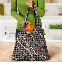 Hawaii Palaka Niihau Shell Lei Grocery Bag Tropical Island Plaid Patterns