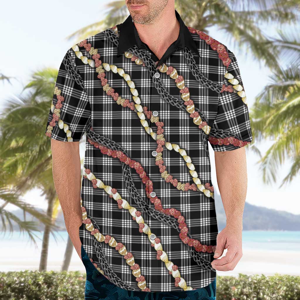 Hawaii Palaka Niihau Shell Lei Hawaiian Shirt Tropical Island Plaid Patterns