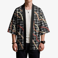 Hawaii Palaka Niihau Shell Lei Kimono Tropical Island Plaid Patterns