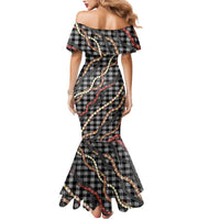 Hawaii Palaka Niihau Shell Lei Mermaid Dress Tropical Island Plaid Patterns