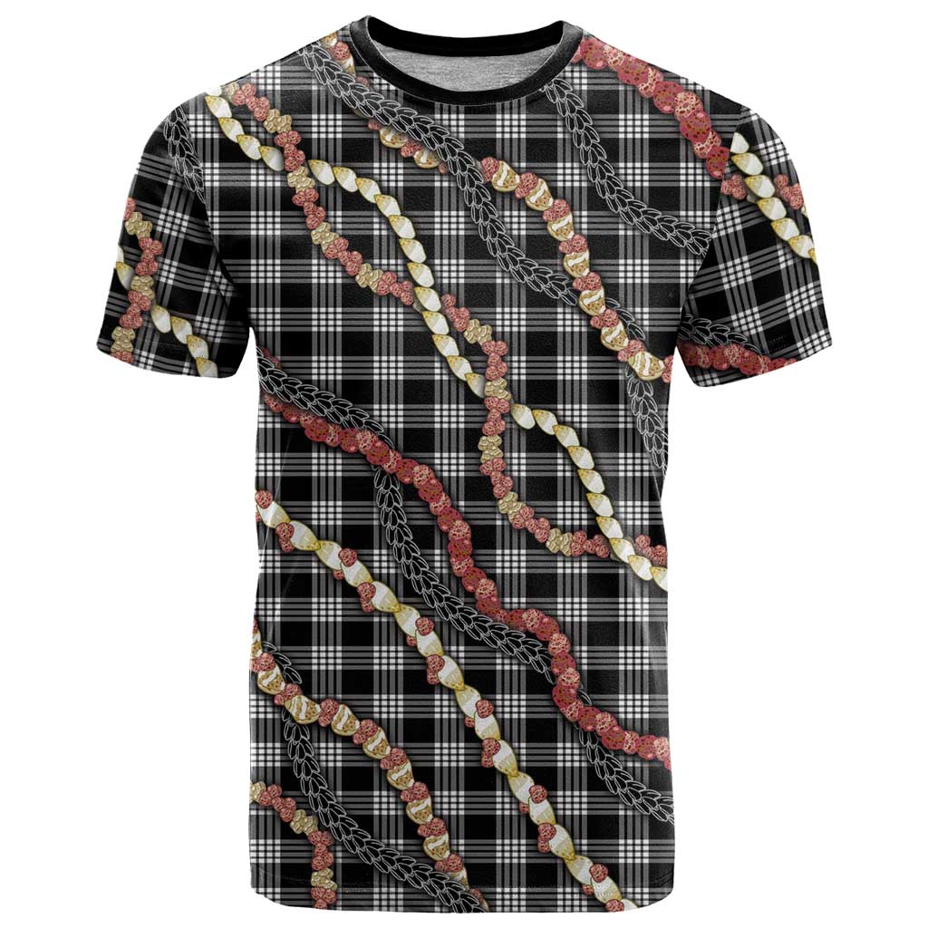 Hawaii Palaka Niihau Shell Lei T Shirt Tropical Island Plaid Patterns