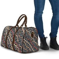 Hawaii Palaka Niihau Shell Lei Travel Bag Tropical Island Plaid Patterns