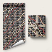Hawaii Palaka Niihau Shell Lei Wrapping Paper Tropical Island Plaid Patterns
