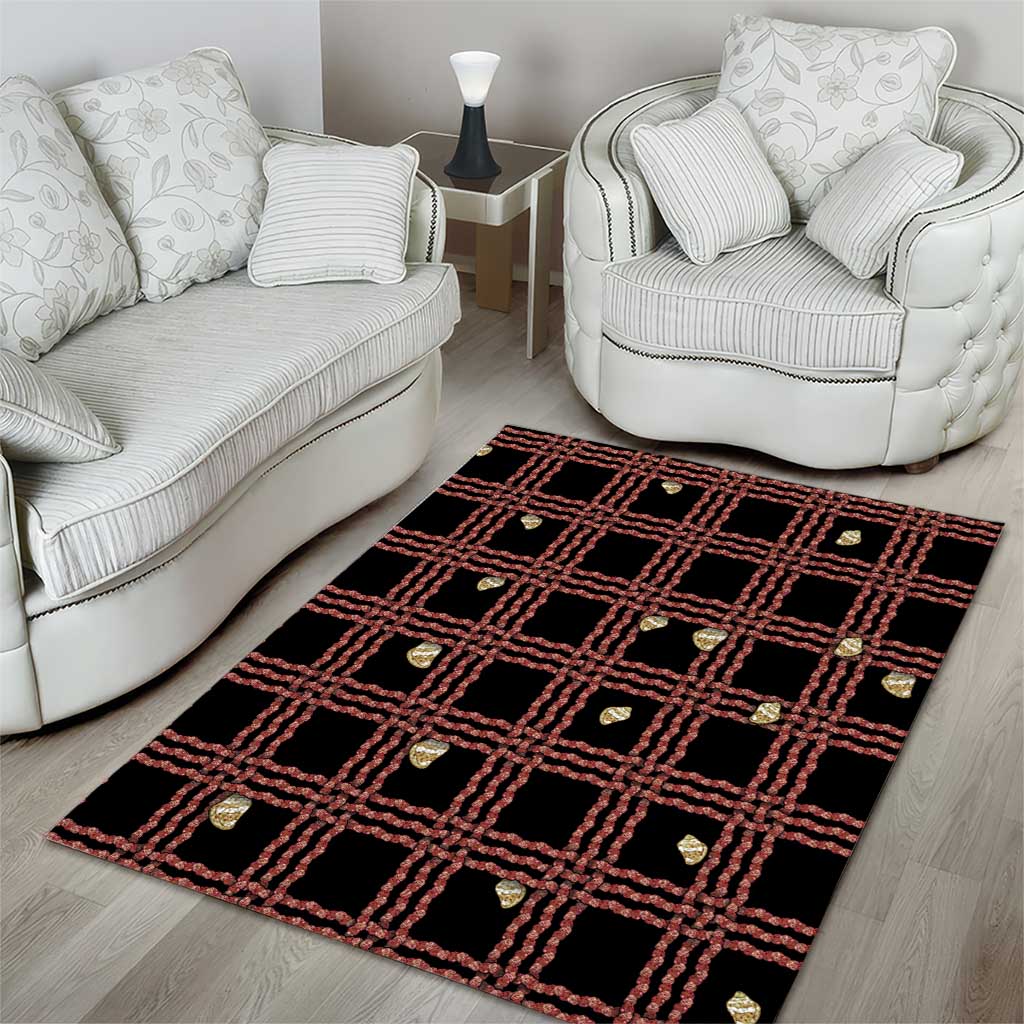 Hawaii Palaka Kahelelani Shell Lei Costume Area Rug Plaid Patterns