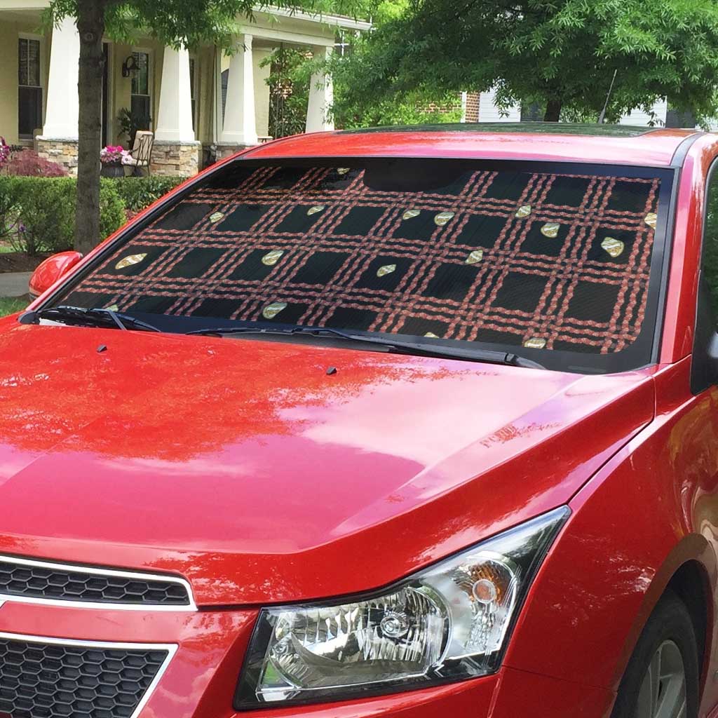 Hawaii Palaka Kahelelani Shell Lei Costume Auto Sun Shade Plaid Patterns