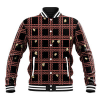Hawaii Palaka Kahelelani Shell Lei Costume Baseball Jacket Plaid Patterns
