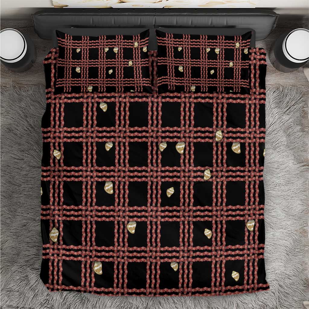 Hawaii Palaka Kahelelani Shell Lei Costume Bedding Set Plaid Patterns