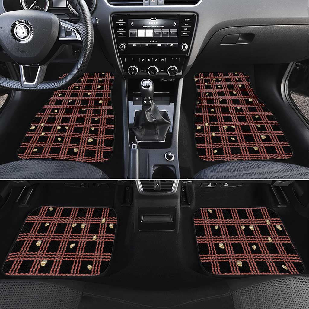 Hawaii Palaka Kahelelani Shell Lei Costume Car Mats Plaid Patterns