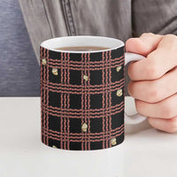 Hawaii Palaka Kahelelani Shell Lei Costume Ceramic Mug Plaid Patterns