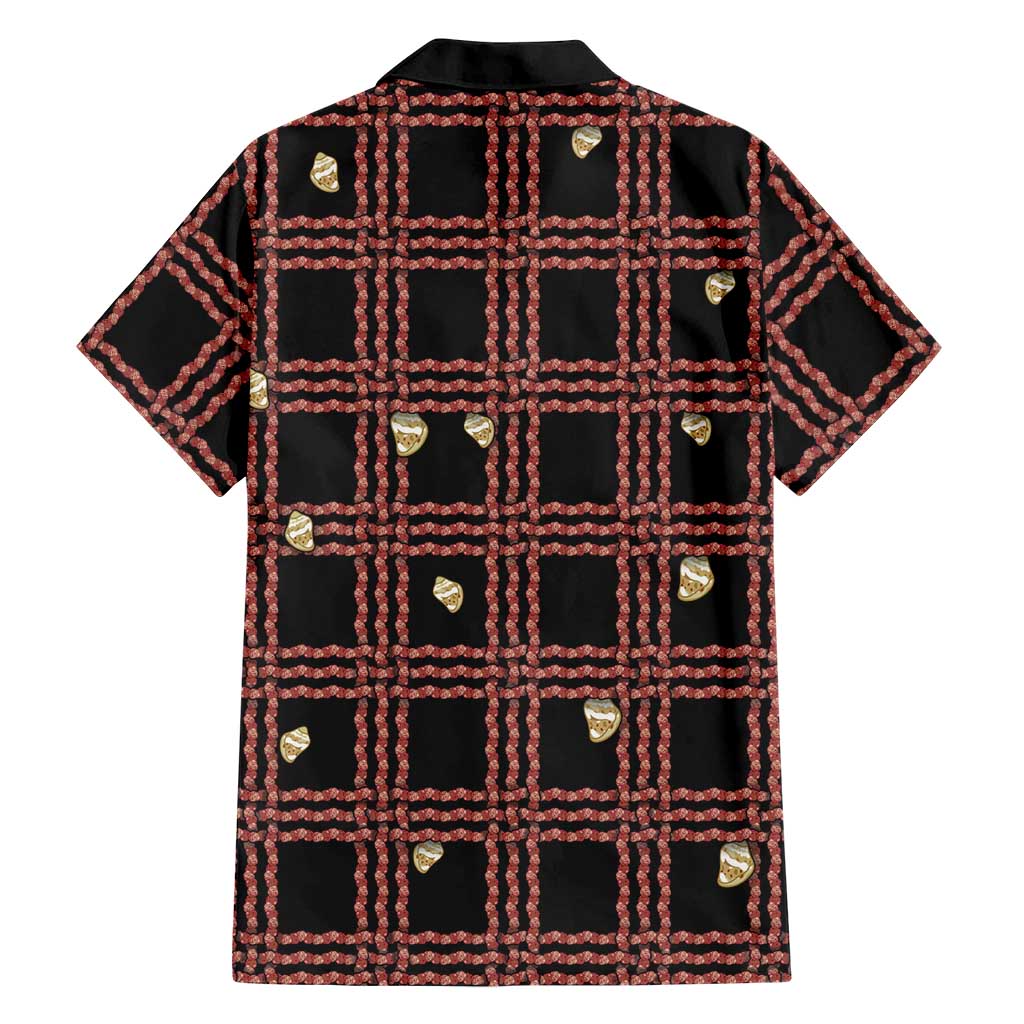 Hawaii Palaka Kahelelani Shell Lei Costume Family Matching Long Sleeve Bodycon Dress and Hawaiian Shirt Plaid Patterns DT05 - Polynesian Pride