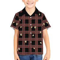 Hawaii Palaka Kahelelani Shell Lei Costume Family Matching Mermaid Dress and Hawaiian Shirt Plaid Patterns