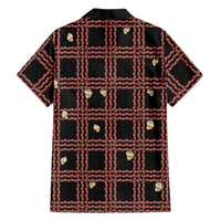 Hawaii Palaka Kahelelani Shell Lei Costume Family Matching Off The Shoulder Long Sleeve Dress and Hawaiian Shirt Plaid Patterns DT05 - Polynesian Pride