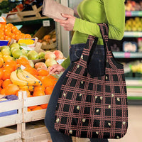 Hawaii Palaka Kahelelani Shell Lei Costume Grocery Bag Plaid Patterns