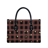 Hawaii Palaka Kahelelani Shell Lei Costume Leather Bag Plaid Patterns