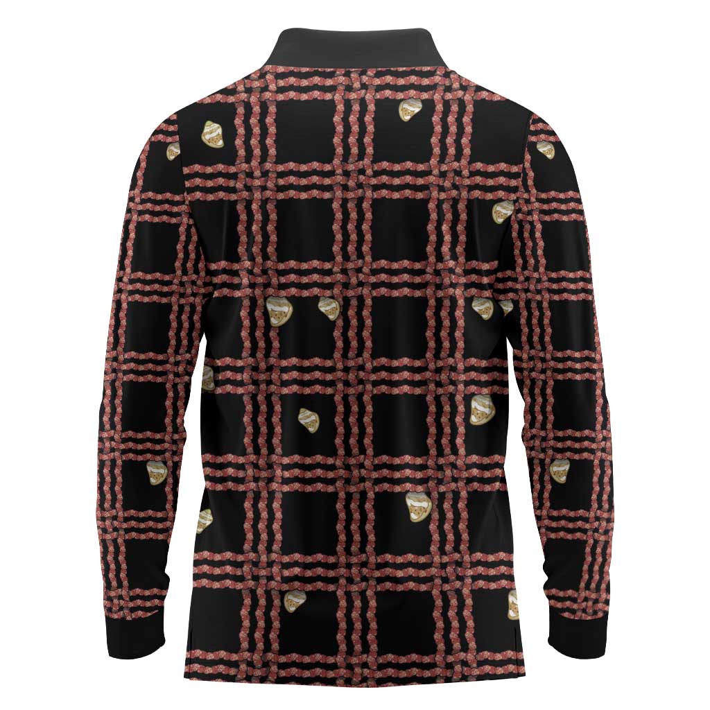 Hawaii Palaka Kahelelani Shell Lei Costume Long Sleeve Polo Shirt Plaid Patterns