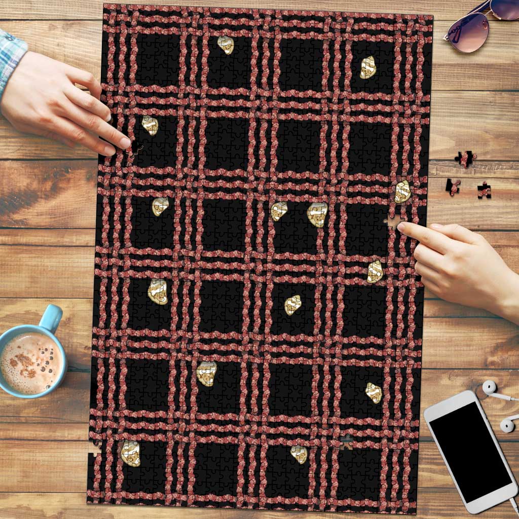 Hawaii Palaka Kahelelani Shell Lei Costume Puzzle Plaid Patterns