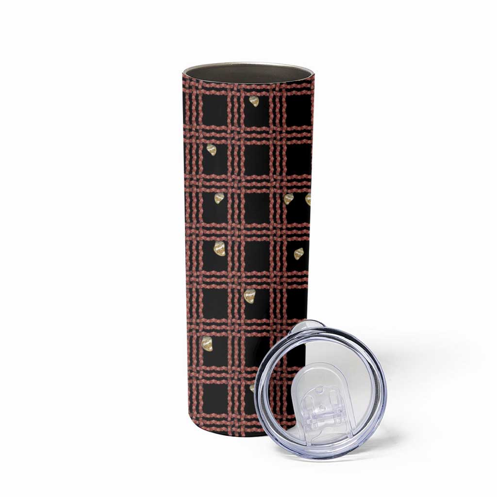 Hawaii Palaka Kahelelani Shell Lei Costume Skinny Tumbler Plaid Patterns