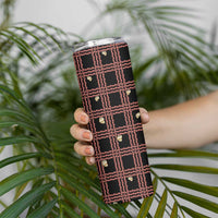 Hawaii Palaka Kahelelani Shell Lei Costume Skinny Tumbler Plaid Patterns